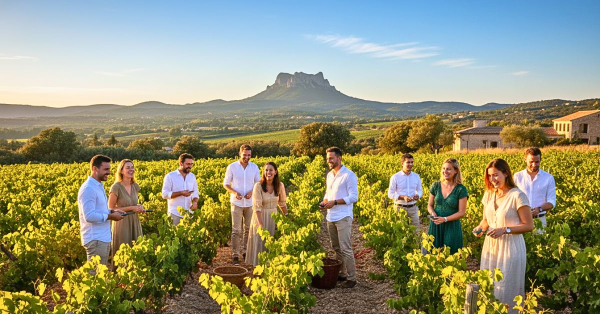 Un domaine viticole de Corse-du-Sud, lieu d'événement d'entreprise et de mariage pour une agence événementielle en Corse
